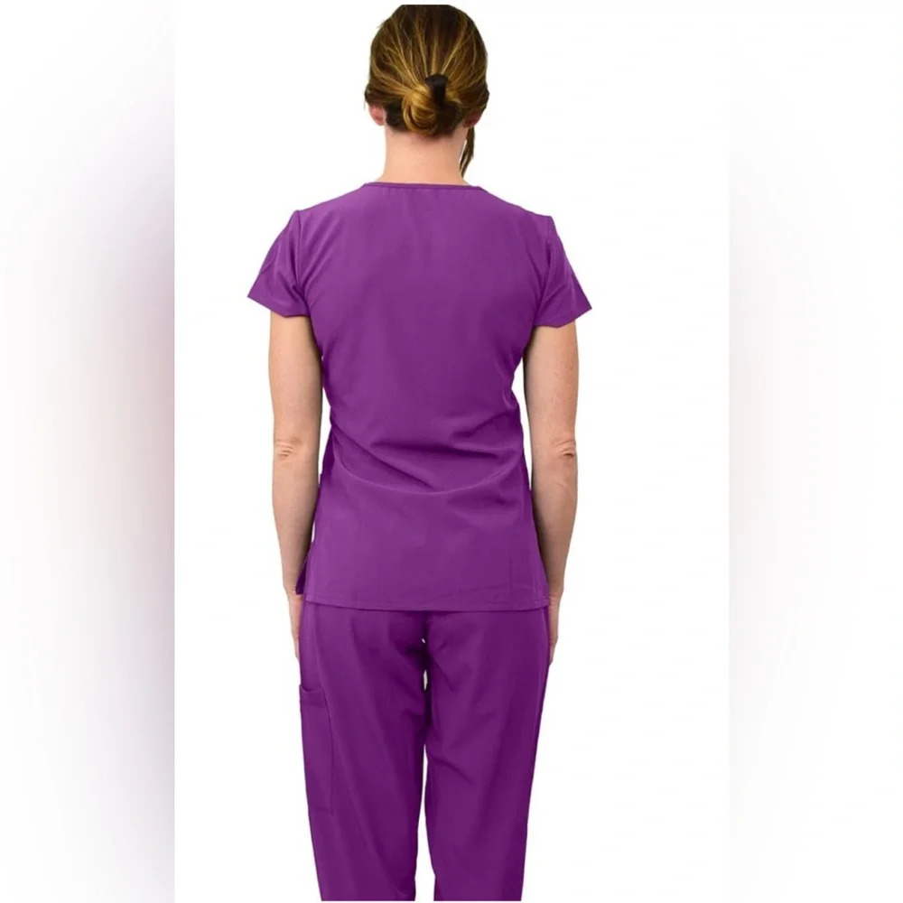 Sz M GT Performance Womens Medical Nursing Jogger Scrub Set Lotus NWT - Picture 2 of 8